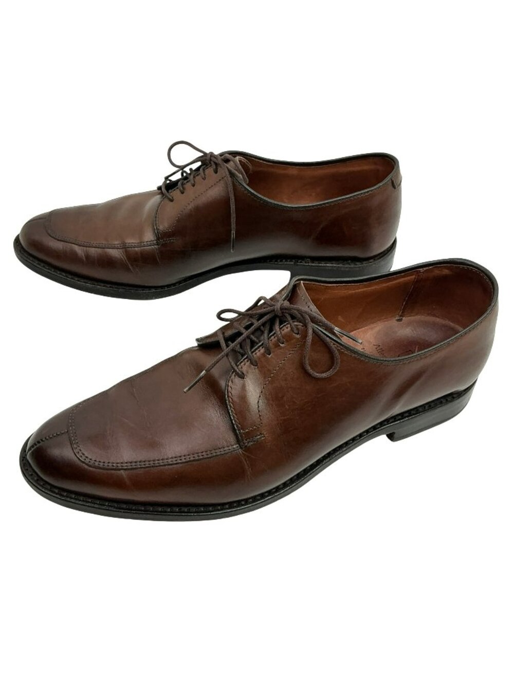 Allen Edmonds Delray Split-Toe Lace Leather Dress Shoes Mens 11.5 Brown Derby St